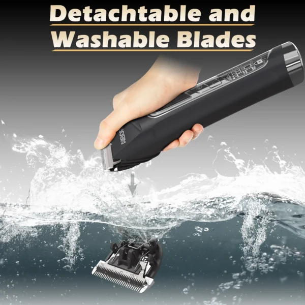 ⁦Professional Dog Hair Clippers for Grooming Electronic Puppy Beauty with LCD Low Noise Trimmer Cut Hair Machine For Pet Cat Dogs⁩ – תמונה ⁦4⁩